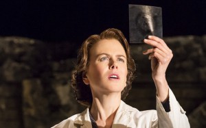 First image of Nicole Kidman as pioneering DNA scientist Rosalind Franklin in her return to the london stage in the play 'Photograph 51' Credit Johan Persson